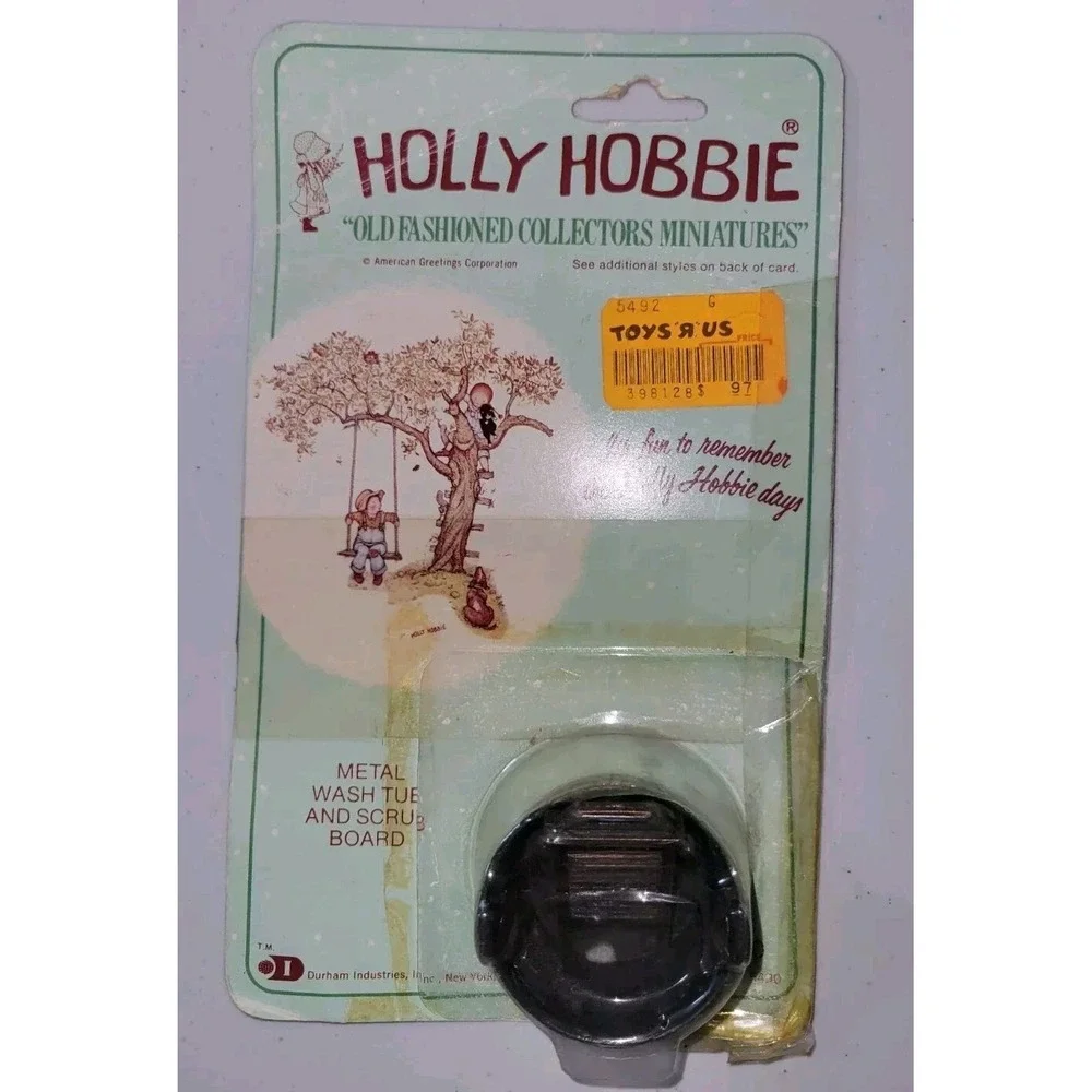 Vintage Holly Hobbie Miniatures Wash Tub Toy Figure #20 1976